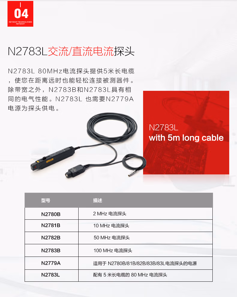 電流探頭N2780B(圖9)