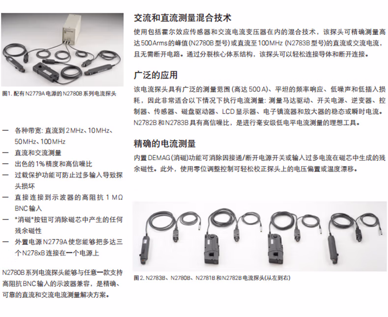 電流探頭N2782B(圖2)
